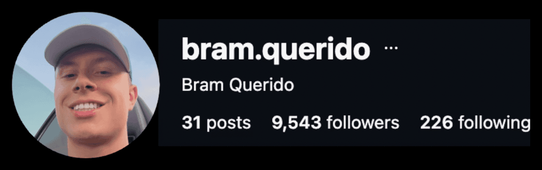 Instagram-profiel @bram.querido
