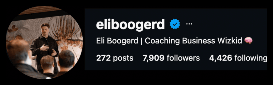 Instagram-profiel @eliboogerd