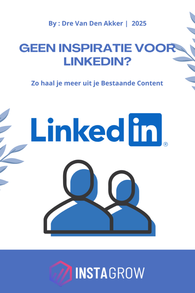 Illustratie over gebrek aan LinkedIn content inspiratie voor ondernemers