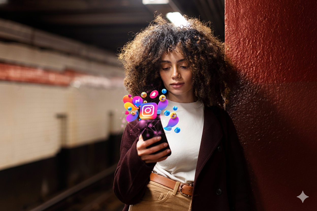 Ondernemer gebruikt Instagram tijdens onboarding proces voor organische groei